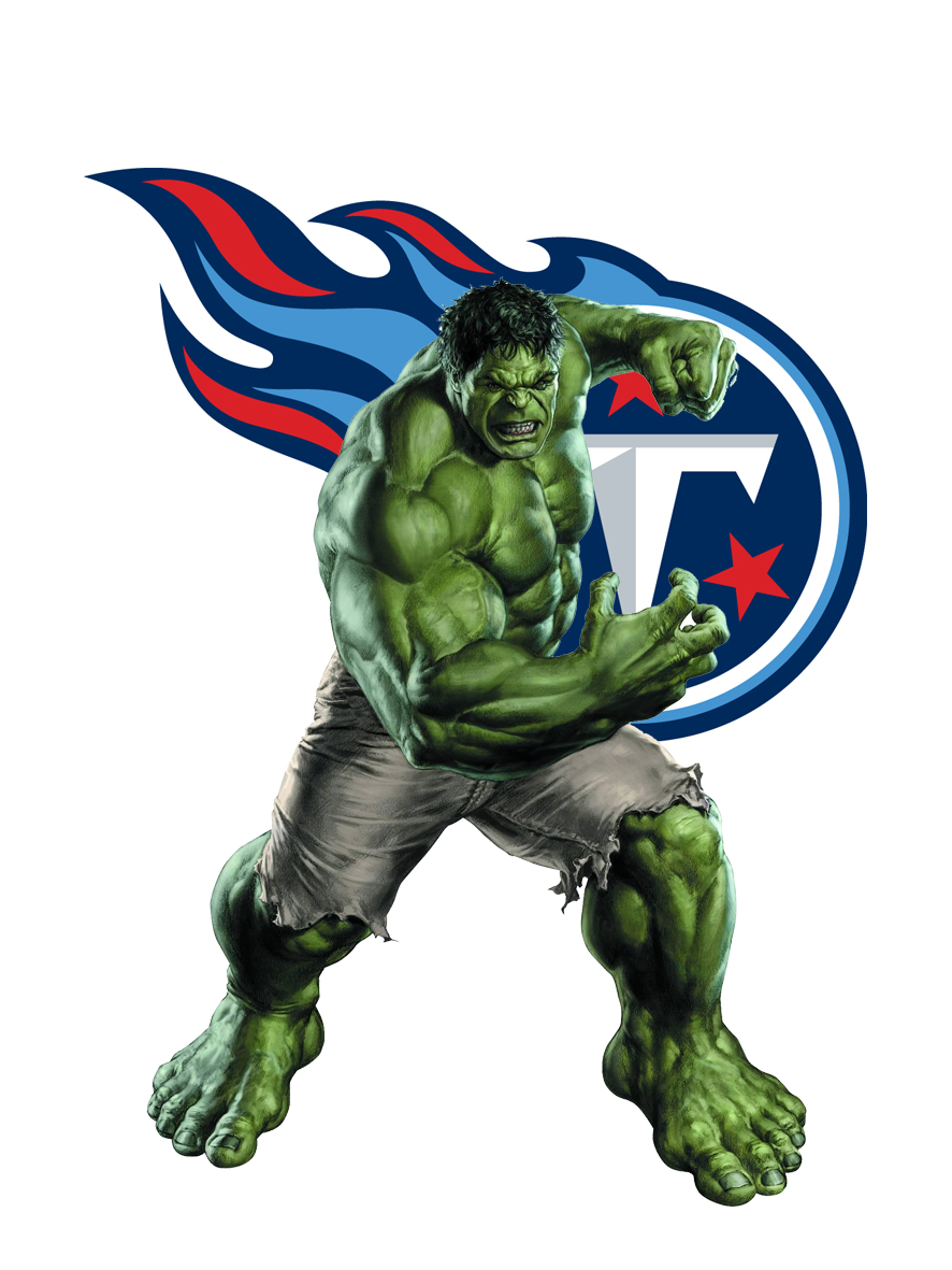 Tennessee Titans Hulk Logo vinyl decal